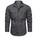 Camisa Masculina Manga Longa Militar